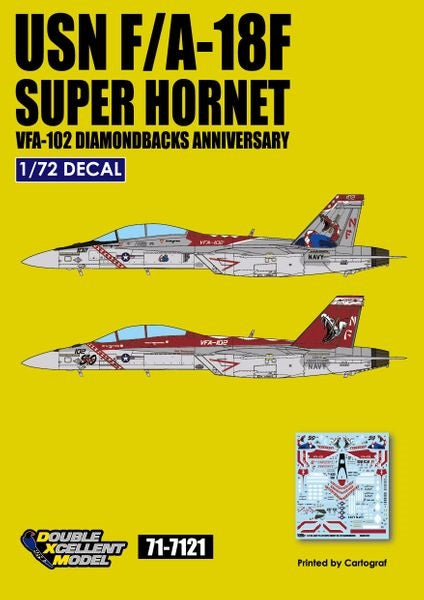 DXM 71-7121 1/72 アメリカ海軍 F/A-18F スーパーホーネット VFA-102 ダイヤモンドバックス