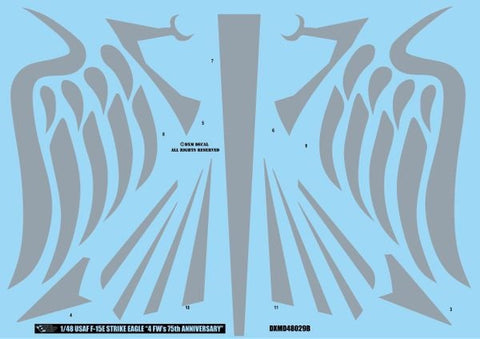 DXM 81-4232 1/48 アメリカ空軍 F-15E ストライクイーグル 第4戦闘航空団 75周年記念
