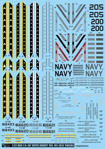DXM 91-3308 1/32 アメリカ海軍 F/A-18Fスーパーホーネット VFA-103 ジョリー・ロジャース