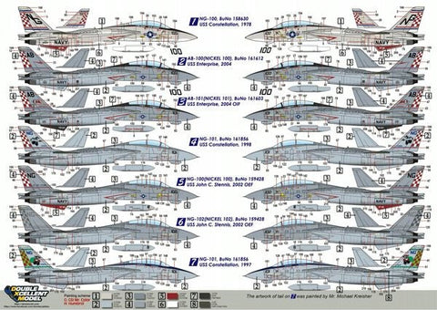 DXM 91-4338 1/48 アメリカ海軍 F-14A トムキャット VF-211 チェックメイツ