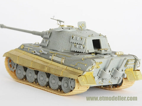 E.T.モデル E72-004 1/72 WWII ドイツ キングタイガー(ヘンシェル砲塔)(ドラゴン用)