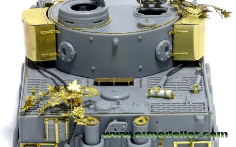 E.T.モデル E72-006 1/72 WWII ドイツ タイガーI 初期生産型(ドラゴン 7370用)