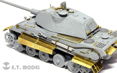 E.T.モデル E72-020 1/72 WWII ドイツ キングタイガー(ポルシェ砲塔)(ドラゴン 7254用)