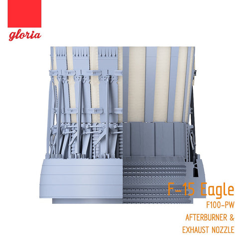 E.T.モデル GR48015A 1/48 F-15 F100-PW エグゾーストノズル&アフターバーナー(オープン)(レベル/グレートウォールホビー用)