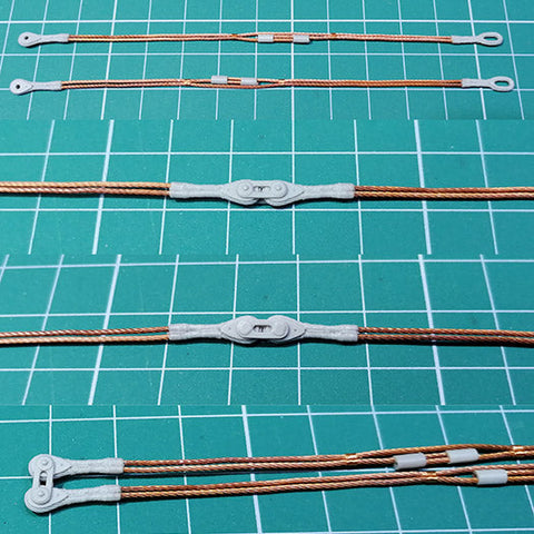 エウレカXXL ER-3561 1/35 イスラエル メルカバ I & II 戦車用牽引ケーブルセット