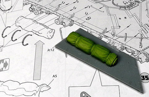 エウレカXXL ER-3563 1/35 ソビエト BMR-1 with KMT-5M/-7/-9 マインローラー用ケーブルセット