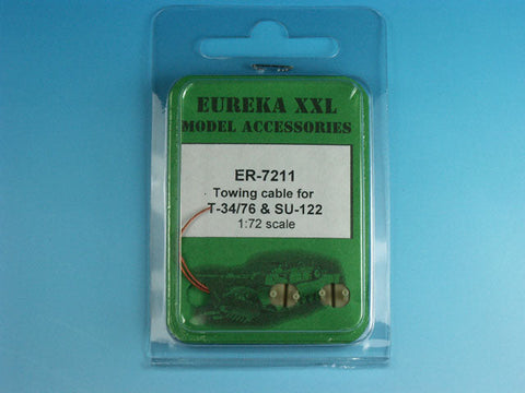 エウレカXXL ER-7211 1/72 牽引ケーブル T-34/76 戦車 & SU-85/100/122 派生車両用