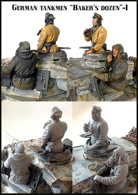 エボリューション EM-35032 1/35 WWII ドイツ戦車兵 「ベイカーズ・ダース」(1)(2体)