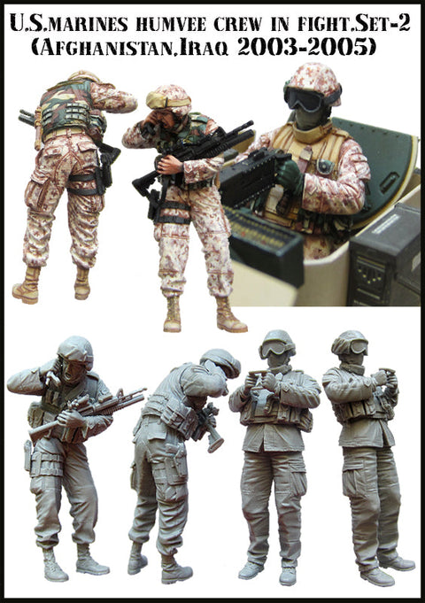 エボリューション EM-35063 1/35 現用 アメリカ海兵隊 応戦するハンビー搭乗員 アフガニスタン・イラク2003-2005(2体)
