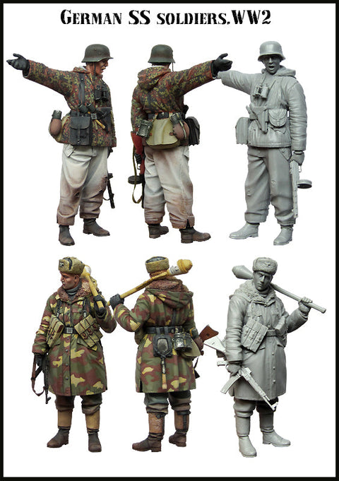 エボリューション EM-35112 1/35 WWII ドイツ武装SS兵士(2体)