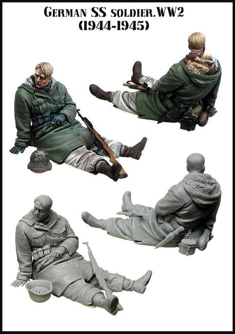 エボリューション EM-35124 1/35 WWII ドイツ武装SS兵士 小休止 1944-1945(1体)