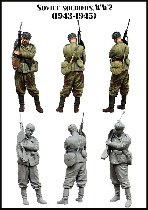 エボリューション EM-35138 1/35 WWII ソビエト兵 機関銃手 1943-1945(1体)