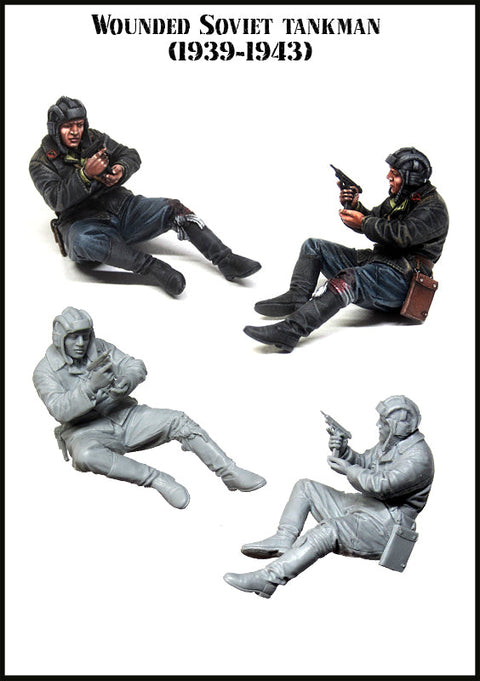 エボリューション EM-35168 1/35 WWII 負傷したソビエト戦車兵 1939-1943(1)(1体)