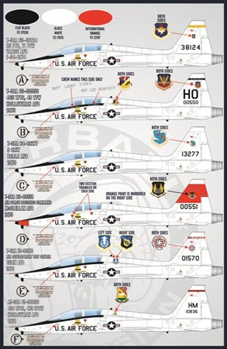 ファーボール 48-028 1/48 アメリカ空軍 ホワイトナイツ、T-38A/AT-38B タロン