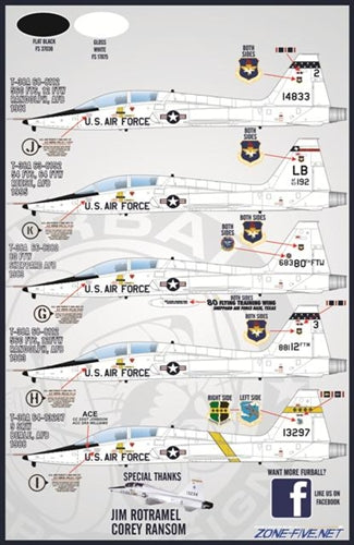ファーボール 48-028 1/48 アメリカ空軍 ホワイトナイツ、T-38A/AT-38B タロン