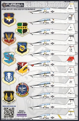 ファーボール 48-028 1/48 アメリカ空軍 ホワイトナイツ、T-38A/AT-38B タロン