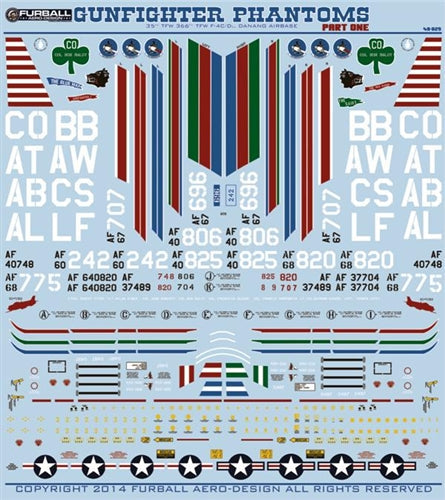 ファーボール 48-029 1/48 F-4C&F-4DファントムIIガンファイターファントム、パート1