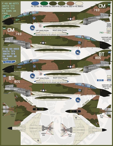 ファーボール 48-030 1/48 F-4C&F-4DファントムIIガンファイターファントム、パート2