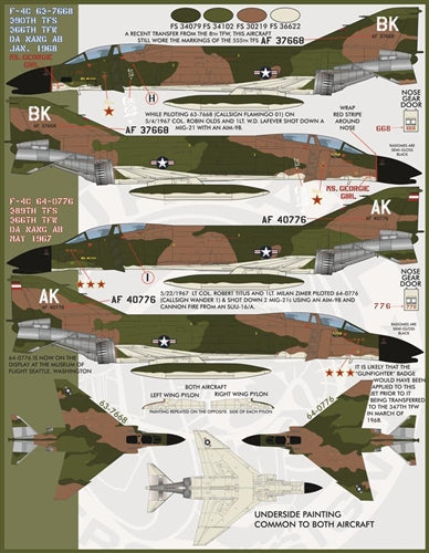 ファーボール 48-030 1/48 F-4C&F-4DファントムIIガンファイターファントム、パート2