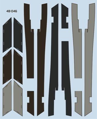 ファーボール 48-046 1/48 アメリカ海軍 F-4ファントムII用ウォークウェイデカール(アカデミー用)