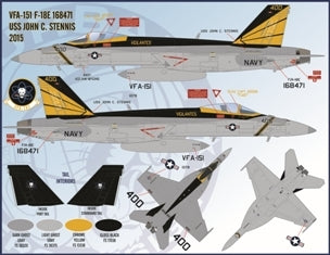 ファーボール 48-049 1/48 アメリカ海軍 エアウィングオールスターズ、 F / A-18E / Fスーパーホーネット、パート3