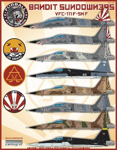 ファーボール 48-065 1/48 アメリカ海軍 VFC-111 F-5NFフリーダムファイター、バンディット・サンダウナーズ