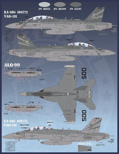 ファーボール 48-066 1/48 アメリカ海軍 F/A-18C/E/G ホーネット、 第8空母航空団 生来の決意作戦2017
