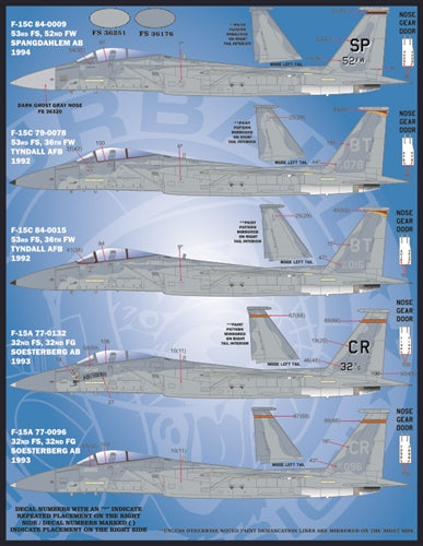 ファーボール 48-072 1/48 F-15A/C/D 在欧アメリカ空軍 新鋭イーグルス
