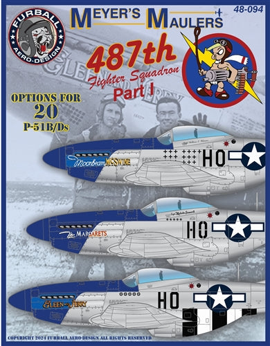 ファーボール 48-094 1/48 P-51 マイヤーズ・モーラーズ パート1