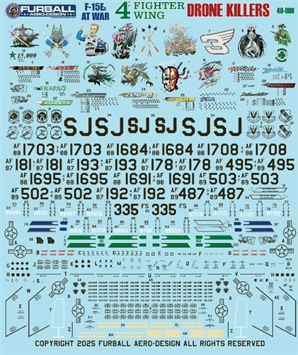 ファーボール 48-098 1/48 F-15E 第4戦闘航空団ドローンキラー