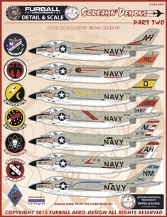 ファーボール FDS-4807 1/48 アメリカ海軍 F3H-2 スクリーミンデーモンズ、パート2