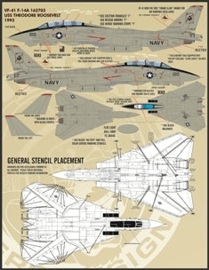 ファーボール FDS-4808 1/48 アメリカ海軍 F-14 トムキャット カラー&マーキング、パート1