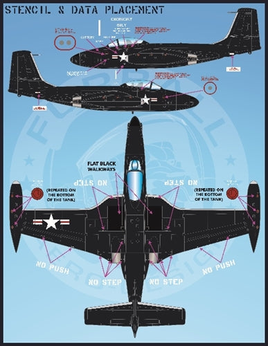 ファーボール FDS-4811 1/48 アメリカ海軍 海兵隊のカラフルな F2H-2/2Pシーブルーバンシーズ(キティーホーク用)