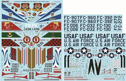 ファーボール FDS-4817 1/48 アメリカ空軍 F-102A デルタダガー カラー&マーキング