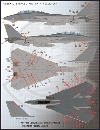 ファーボール FDS-4818 1/48 アメリカ海軍 F-14 トムキャット カラー&マーキング、パート9