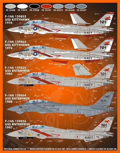 ファーボール F/D&S-4820 1/48 トムキャット カラー&マーキング パート XI