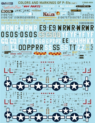 ファーボール F/D&S-4834 1/48 P-51B/Cのカラーリングとマーキング パート1