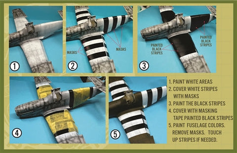 ファーボール FMS-031 1/48 P-51B インベージョンストライプ ビニールマスクセット
