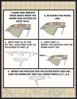 ファーボール FVD48-001 1/48 F-14A 後期型 垂直尾翼強化プレート (タミヤ用)