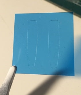 ファーボール FWT-003 1/48 MIG31フォックスハウンド用青い透明なフロントガラスシート(AMK用)