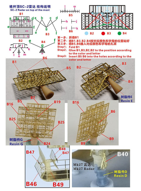 ファイブスターモデル FS350032 1/350 WWII時のアメリカ海軍戦艦・空母用レーダーセットII(後期型)