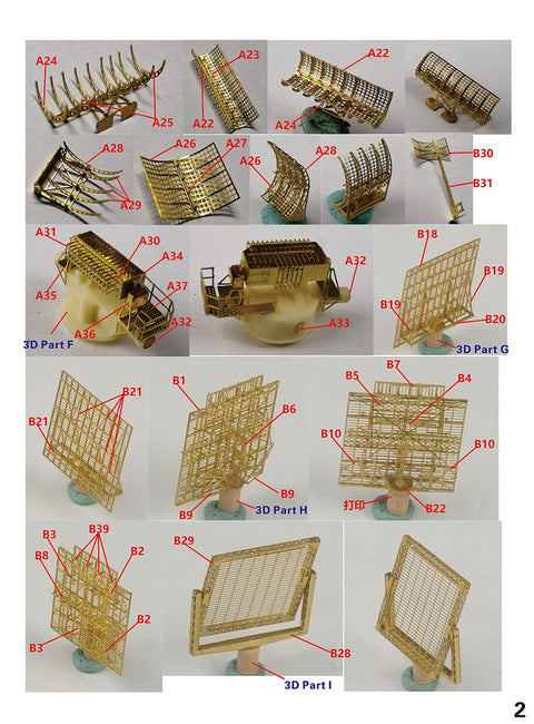 ファイブスターモデル FS350038 1/350 WWII時のアメリカ海軍戦艦・空母用レーダーセットIII(初期型)