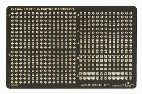 ファイブスターモデル FS350046 1/350 WWII アメリカ海軍 舷窓と窓