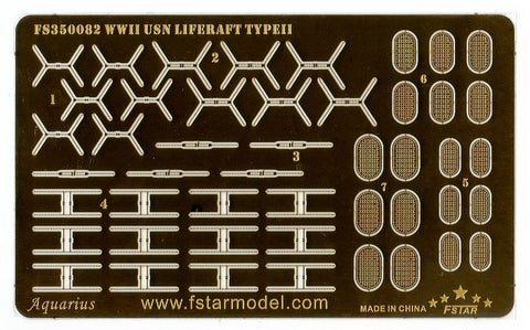 ファイブスターモデル FS350082 1/350 WWII アメリカ海軍 救命筏 タイプII(3Dプリンター製)