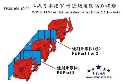 ファイブスターモデル FS351091 1/350 WWII 日本海軍 噴進砲用 防炎衝立