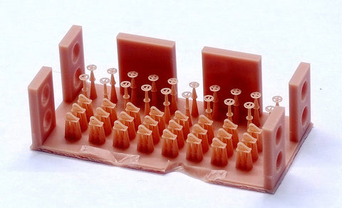 ファイブスターモデル FS351171 1/350 WWII 日本海軍 艦艇用 甲板艤装品1 制動ハンドル & 座付金具 3Dプリント