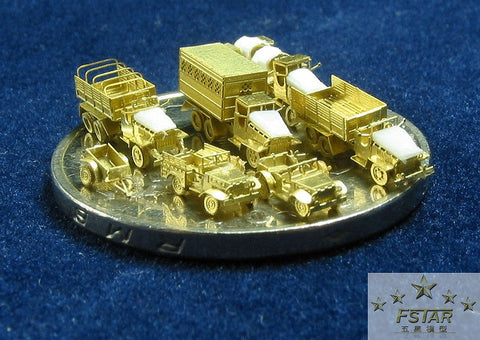 ファイブスターモデル FS700002 1/700 アメリカ軍用車輌 トラック&ジープセット