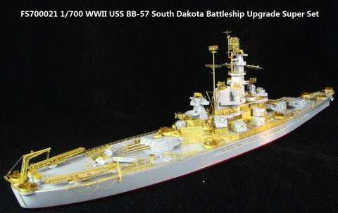 ファイブスターモデル FS700021 1/700 WWII 戦艦 BB-57 サウス・ダコタ用アップグレードスーパーセット(トランぺッター05760用)