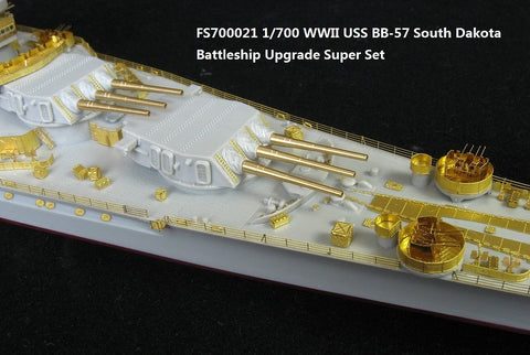 ファイブスターモデル FS700021 1/700 WWII 戦艦 BB-57 サウス・ダコタ用アップグレードスーパーセット(トランぺッター05760用)