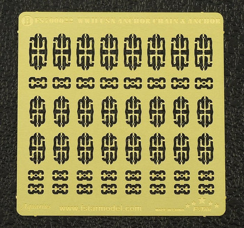 ファイブスターモデル FS700022 1/700 WWII アメリカ海軍 アンカー&アンカーチェーン